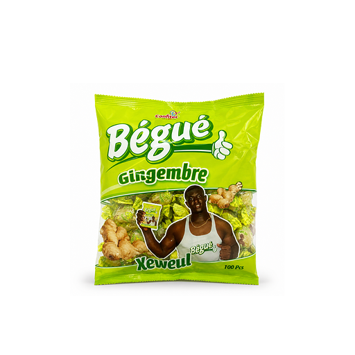 Bonbon Bégué —  Ananas ou Gingembre Sachet 100 pièces