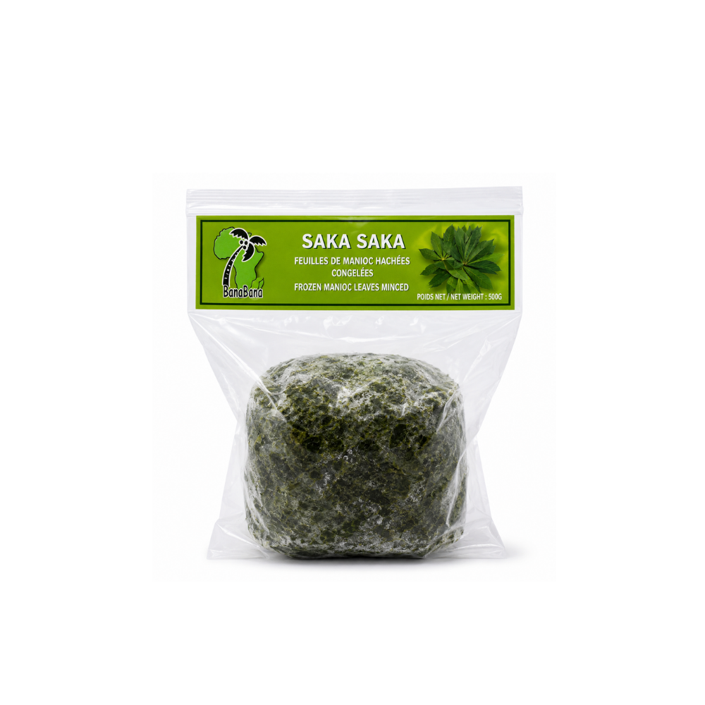 Feuilles Saka Saka (Feuille de Manioc) surgelées
